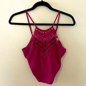 Rue21 magenta crop top